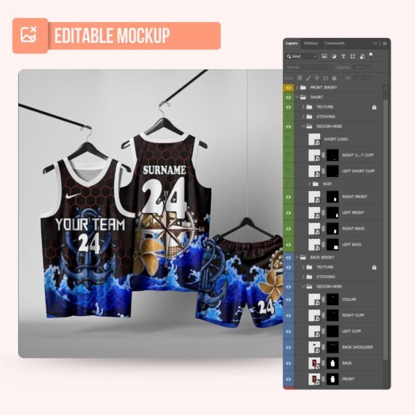 Basketball Jersey Design - PC43 - Image 5