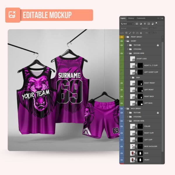Basketball Jersey Design - PC44 - Image 5