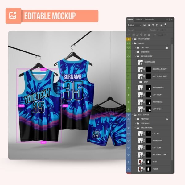 Basketball Jersey Design - PC45 - Image 5