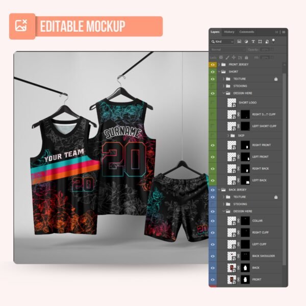 Basketball Jersey Design - PC48 - Image 5