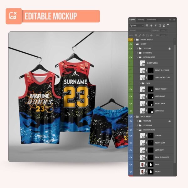 Basketball Jersey Design - PC06 - Image 5