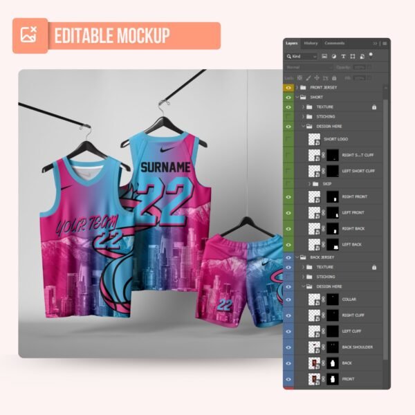 Basketball Jersey Design - PC54 - Image 5