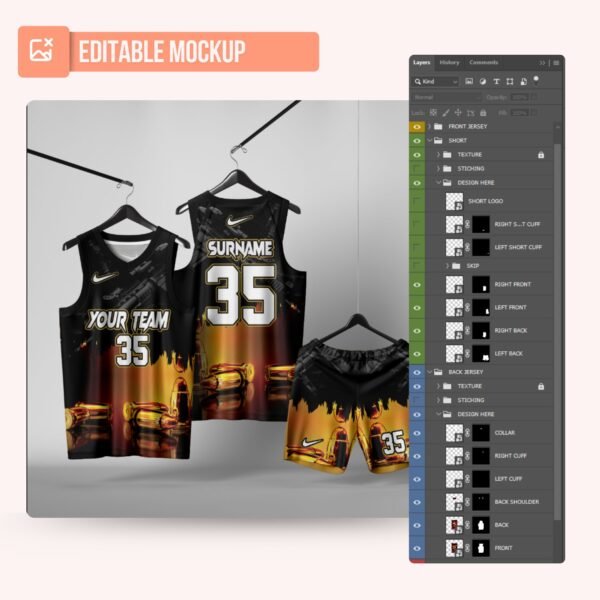 Basketball Jersey Design - PC56 - Image 5