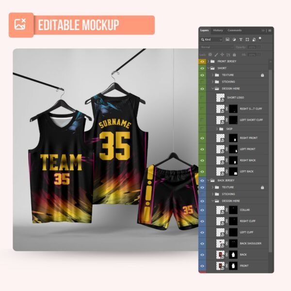 Basketball Jersey Design - PC57 - Image 5