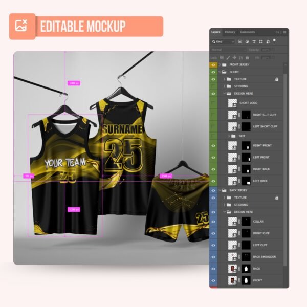 Basketball Jersey Design - PC60 - Image 5