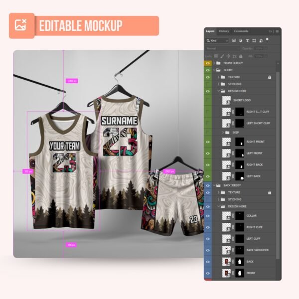 Basketball Jersey Design - PC64 - Image 5