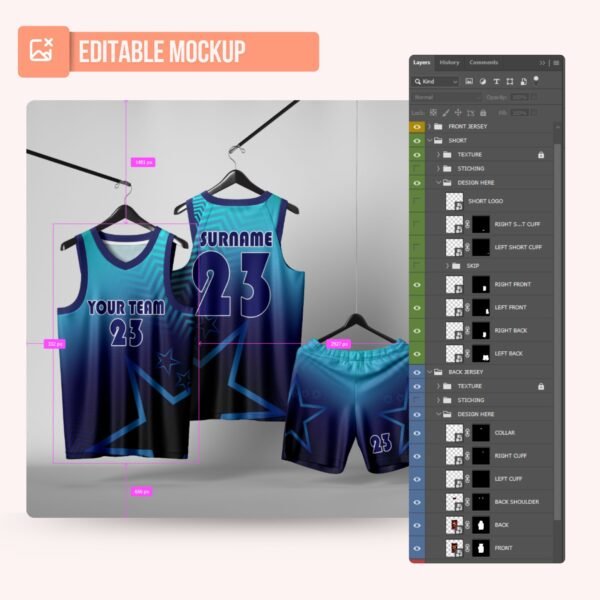 Basketball Jersey Design - PC65 - Image 5