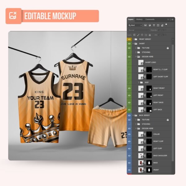 Basketball Jersey Design - PC70 - Image 5