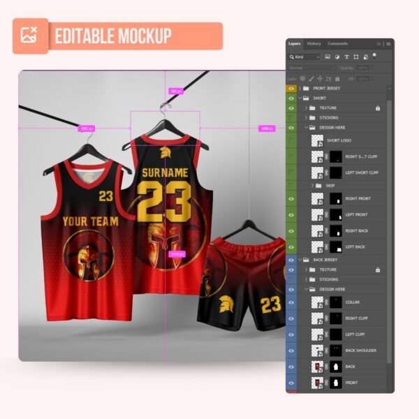 Basketball Jersey Design - PC74 - Image 5