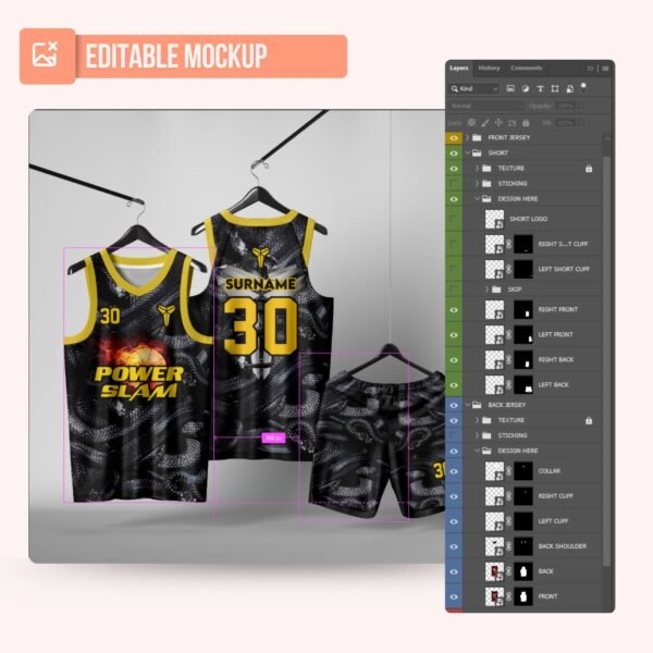 Basketball Jersey Design - PC09 - Image 5