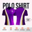 Violet/White/Yellow Polo Shirt Design