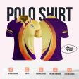 Yellow/Violet/Orange Polo Shirt Design