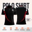 Red/Black/White Polo Shirt Design